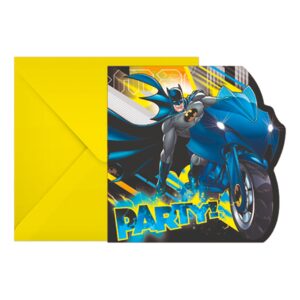 Köp Inbjudningskort Batman - 6-pack från Globos Europe hos Partykungen.