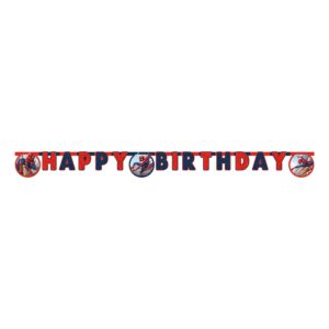 Köp Bokstavsgirlang Happy Birthday Spider-Man från Globos Europe hos Partykungen.