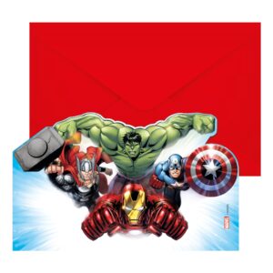 Köp Inbjudningskort Avengers Infinity Stones - 6-pack från Globos Europe hos Partykungen.