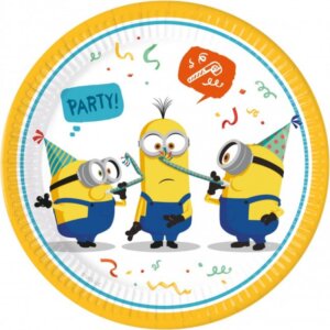 Köp Tallrikar Minioner Party 8-pack från hos Kalaslagret.