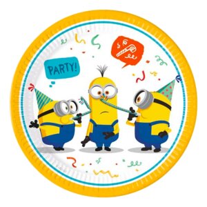 Köp Papperstallrikar Minions - 8-pack från Globos Europe hos Partykungen.