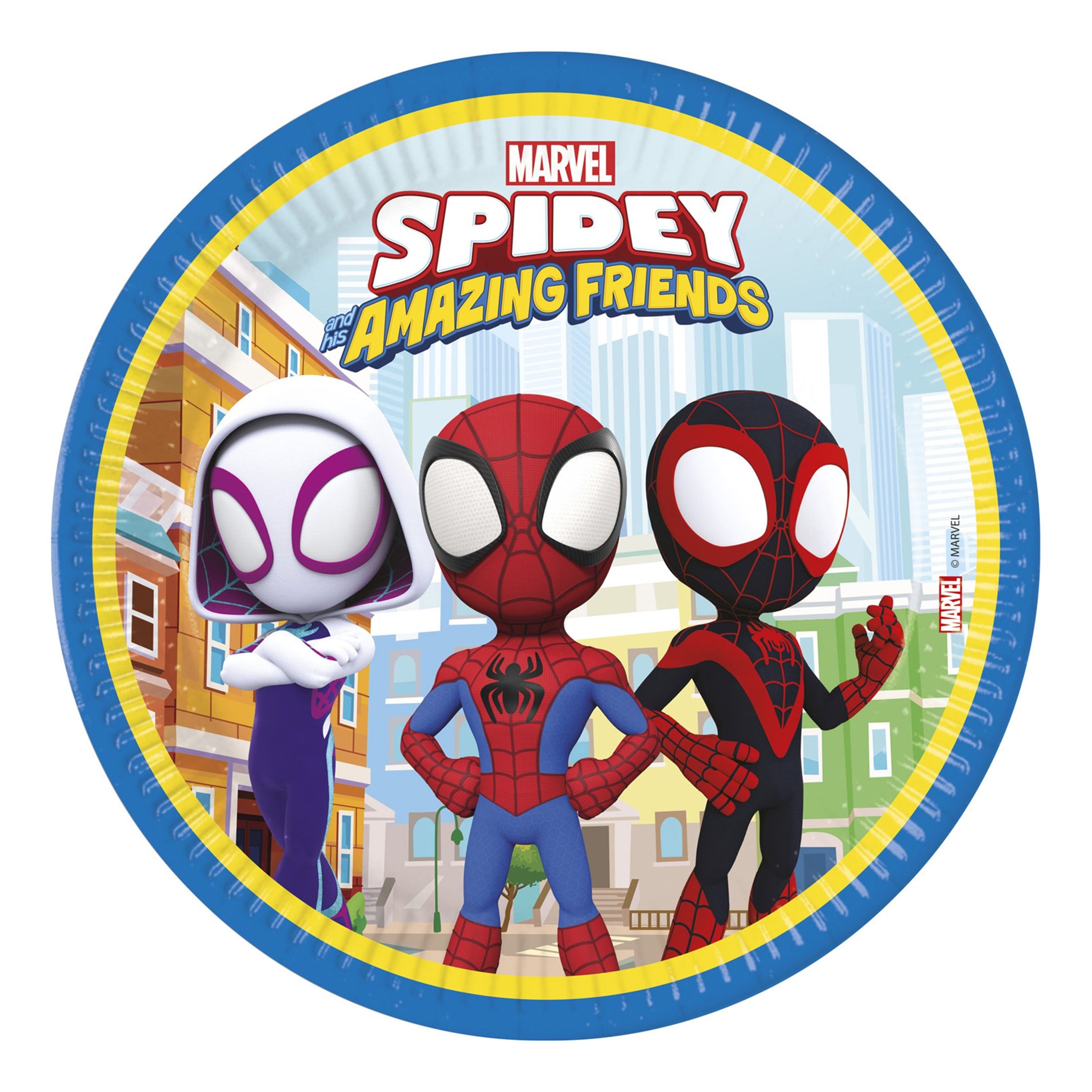 Köp Papperstallrikar Spidey & Hans Fantastiska Vänner - 8-pack från Globos Europe hos Partykungen.