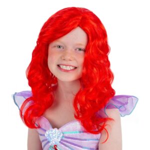 Köp Sjöjungfru Röd Barn Peruk - One size från Smiffys hos Partykungen.