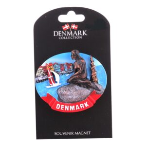 Köp Souvenir Magnet Sjöjungfru Denmark från Hisab/Joker Company AB hos Partykungen.