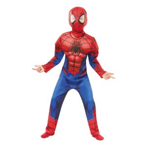 Köp Spider-Man Deluxe Barn Maskeraddräkt - Small från Rubies Costumes hos Partykungen.