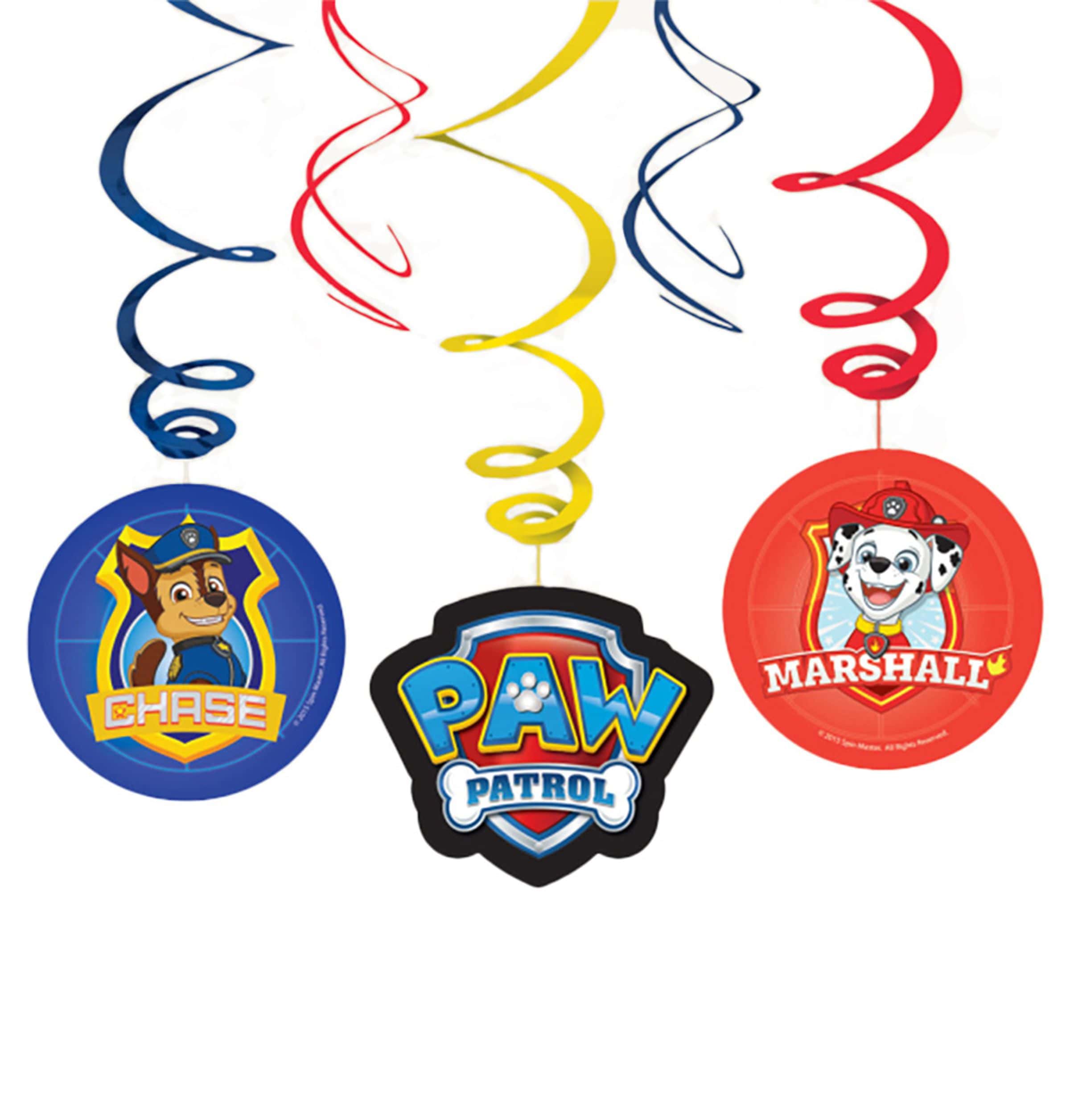 Köp Swirls Paw Patrol Hängande Dekoration - 6-pack från Reithmüller hos Partykungen.